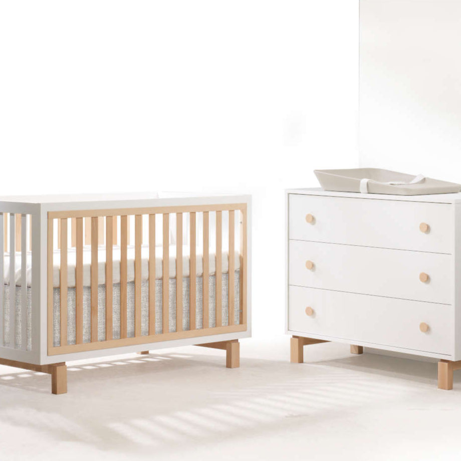 Tulip Bjorn Collection Classic Crib + 3-Drawer Dresser Set – Berg's Baby &  Teen Furniture