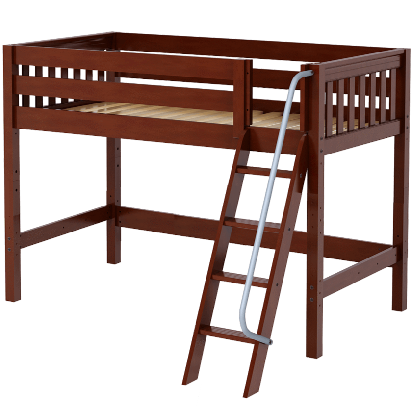 Maxtrix Twin XL Mid Loft Bed with Ladder