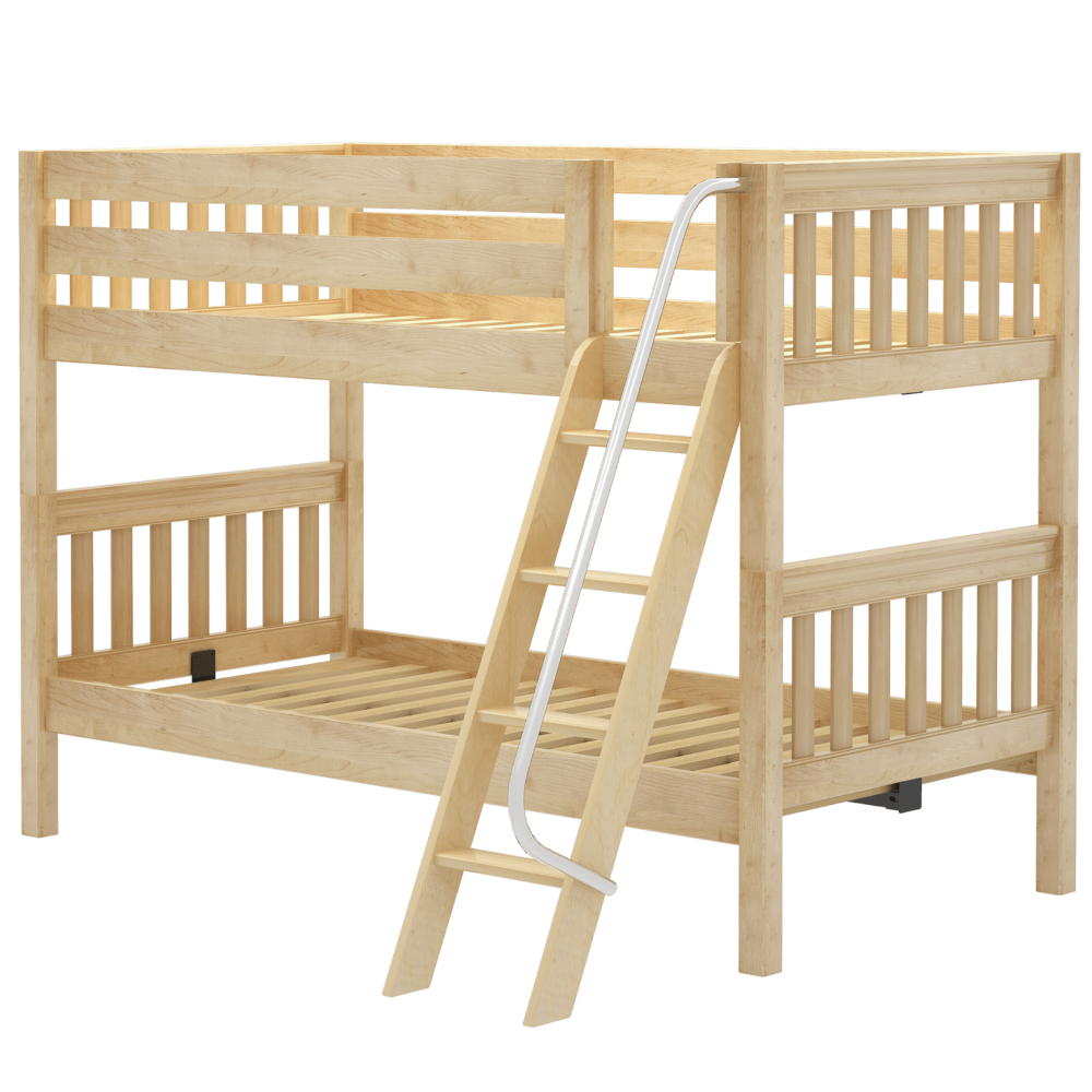 Maxtrix Twin XL Low Bunk Bed with Ladder