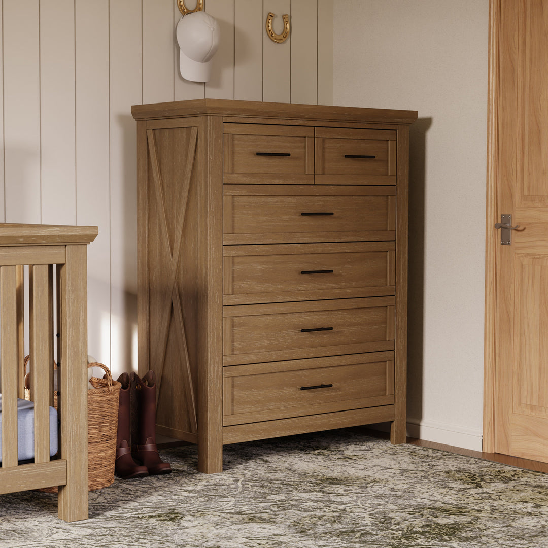 modern farmhouse 6-drawer dresser Monogram by Namesake Emory Farmhouse 6-Drawer Chest – Berg's Baby & Teen  Furniture