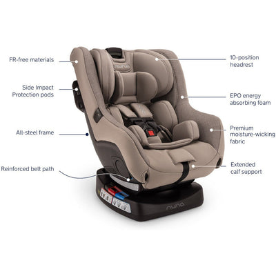 Nuna Rava Fire Retardant-Free Convertible Car Seat