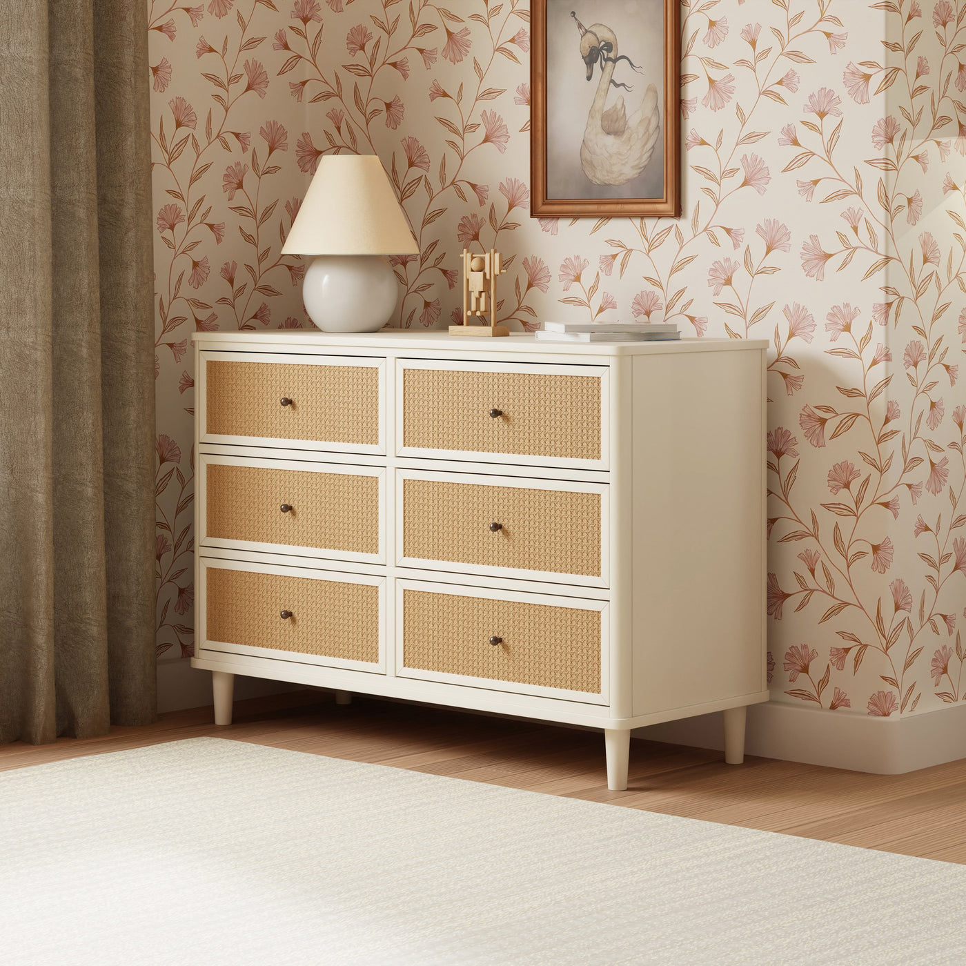 Namesake Marin with Cane 6-Drawer Dresser