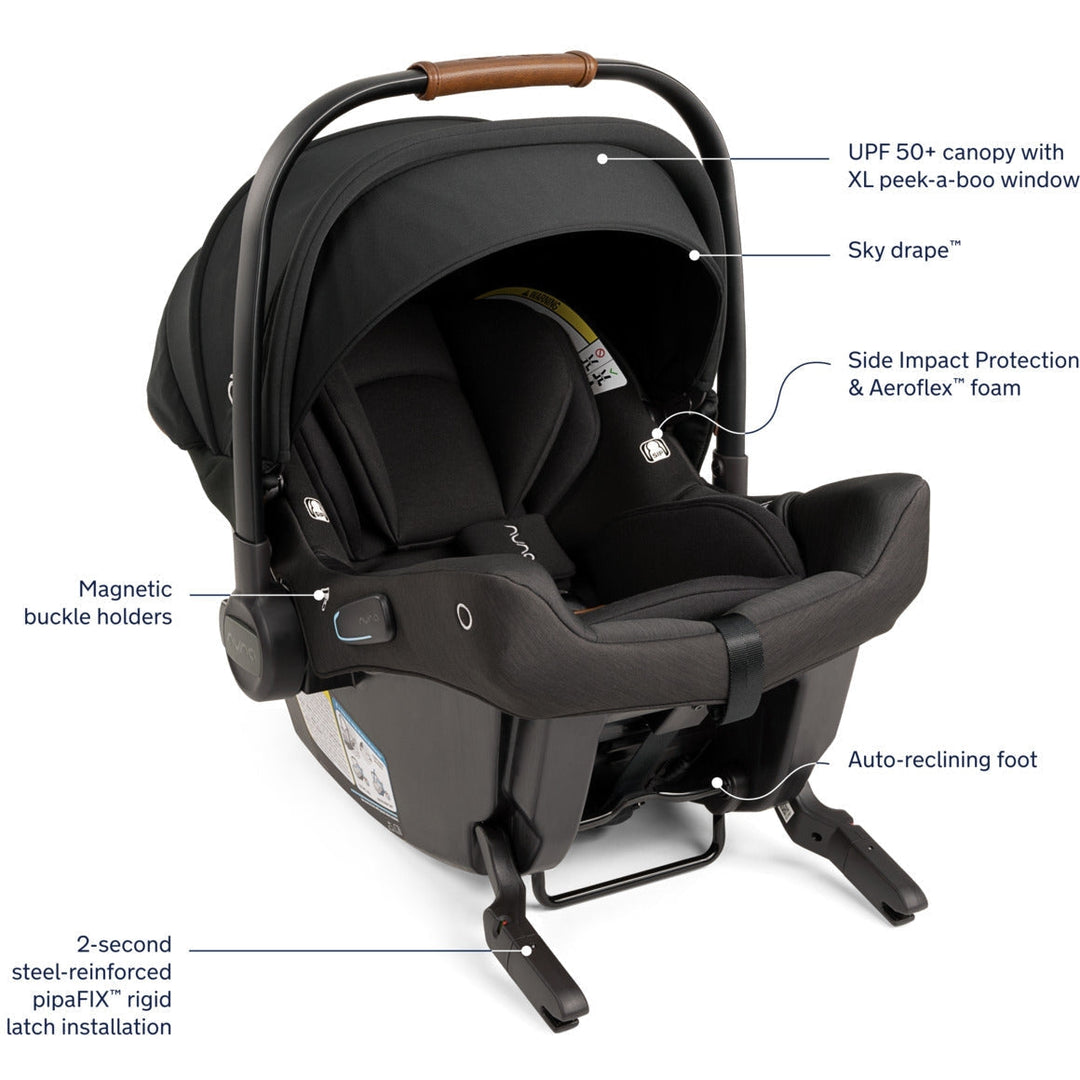 nuna PIPA URBN (ヌナ ピパ アーバン) Black Nuna | PIPA urbn infant car seat
