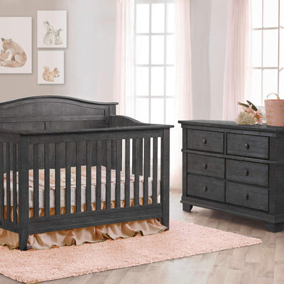 Pali Potenza Arch Top Crib + Double Dresser Set