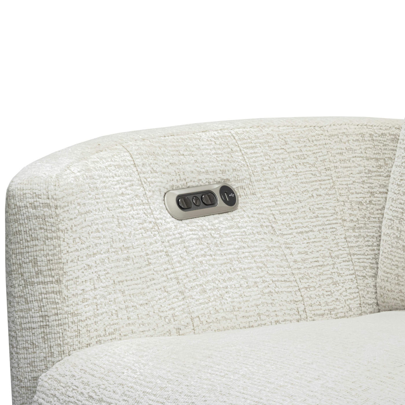 Parker House Radius Plus Power Swivel Glider Recliner with Power Tilt Headrest