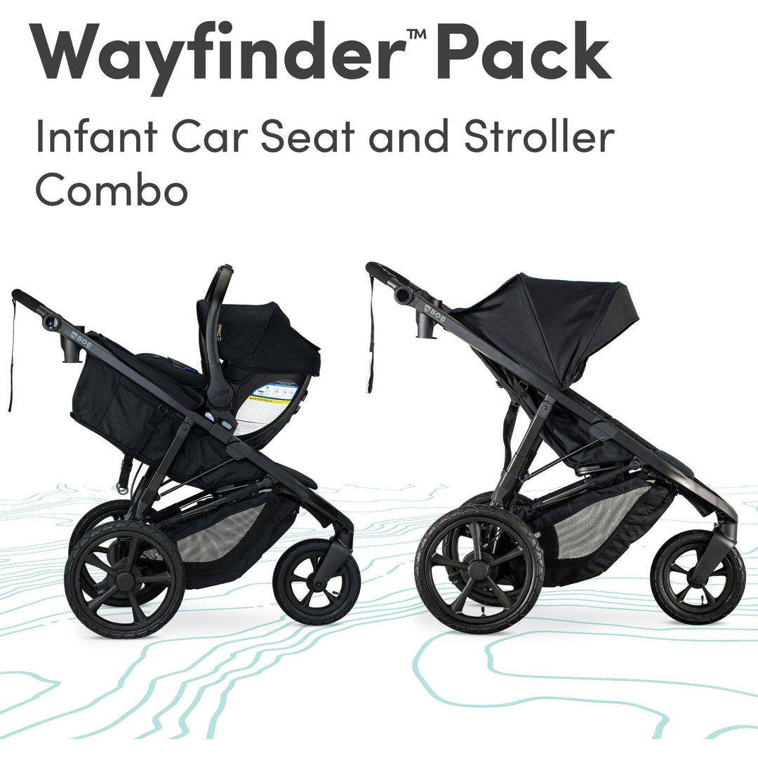 car seat jogging stroller combo BOB Wayfinder Travel System – Berg's Baby & Teen Furniture