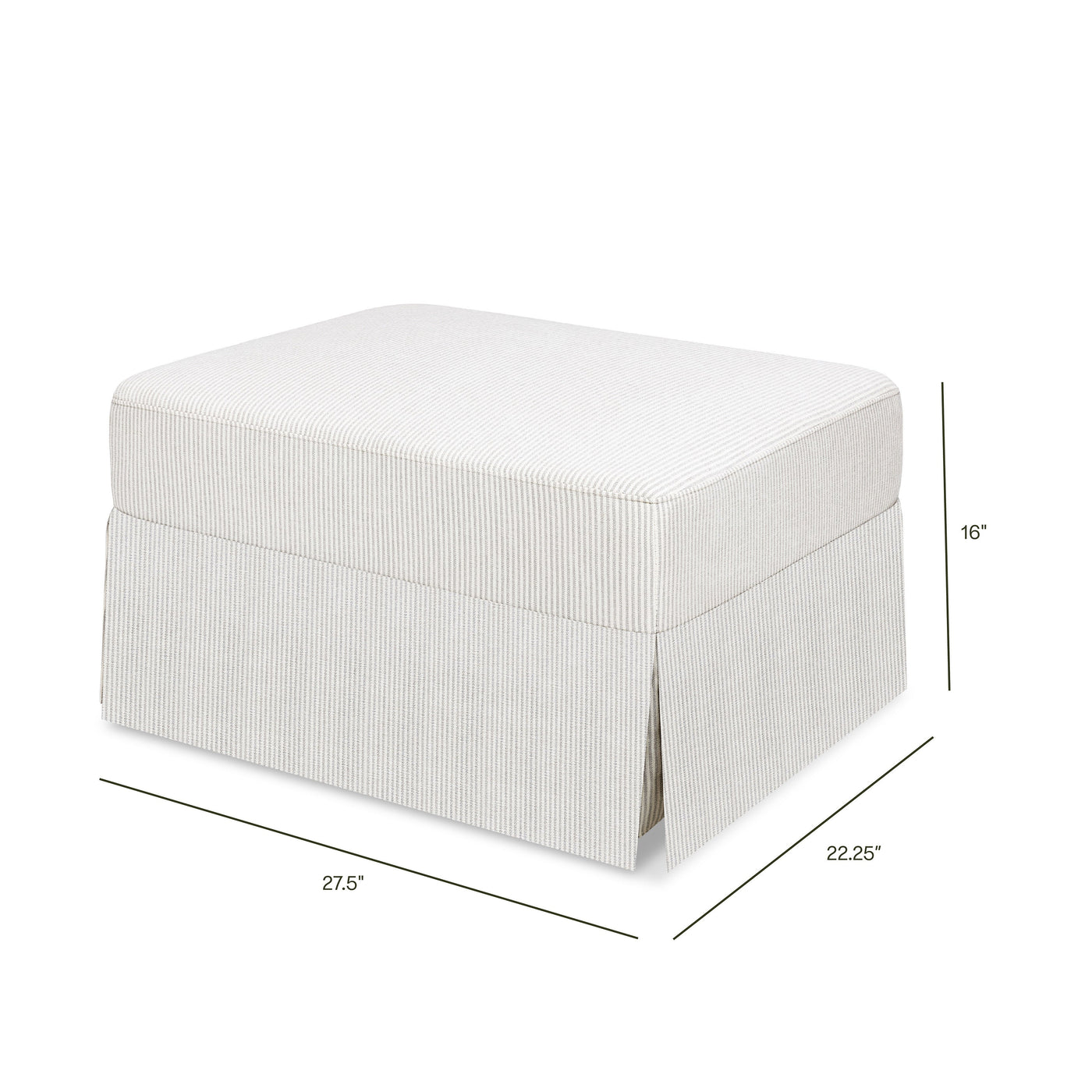 Namesake Crawford Gliding Ottoman