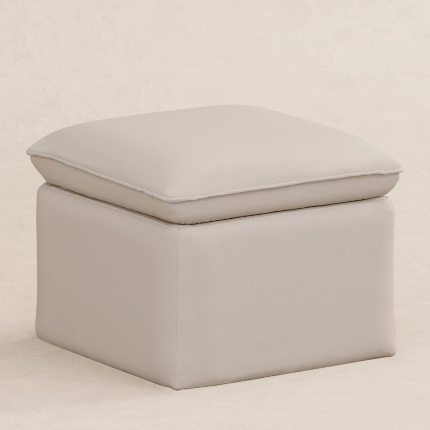 Babyletto Cali Storage Ottoman in Eco-Performance Fabric | Water Repellent & Stain Resistant