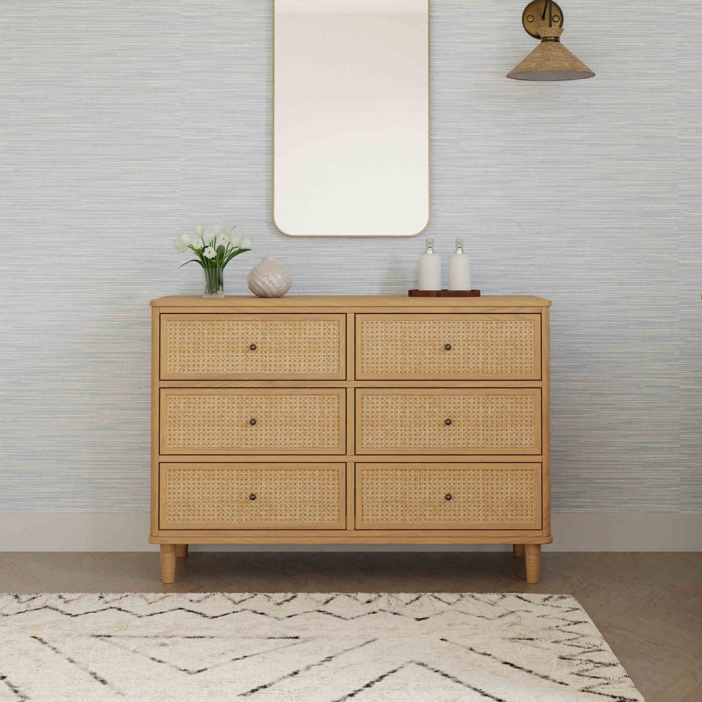 Namesake Marin with Cane 6-Drawer Dresser
