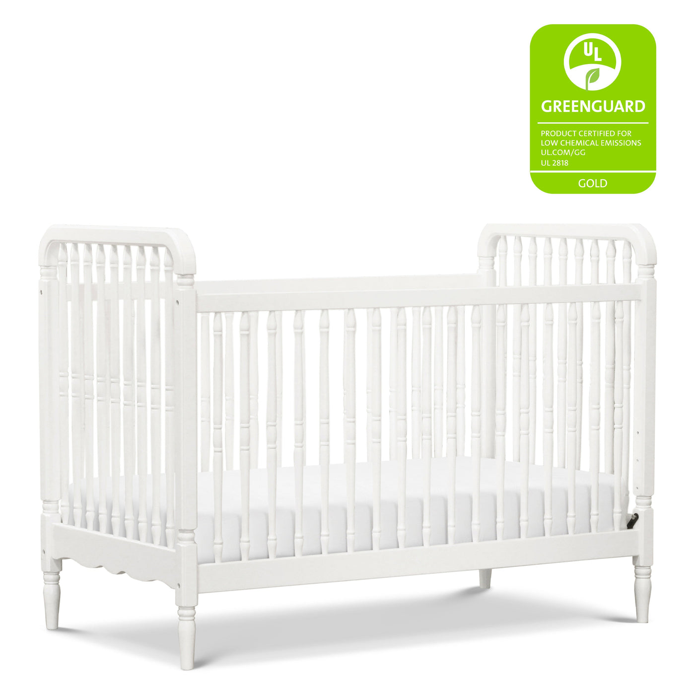 Namesake Liberty 3-in-1 Convertible Spindle Crib with Toddler Bed Conversion Kit
