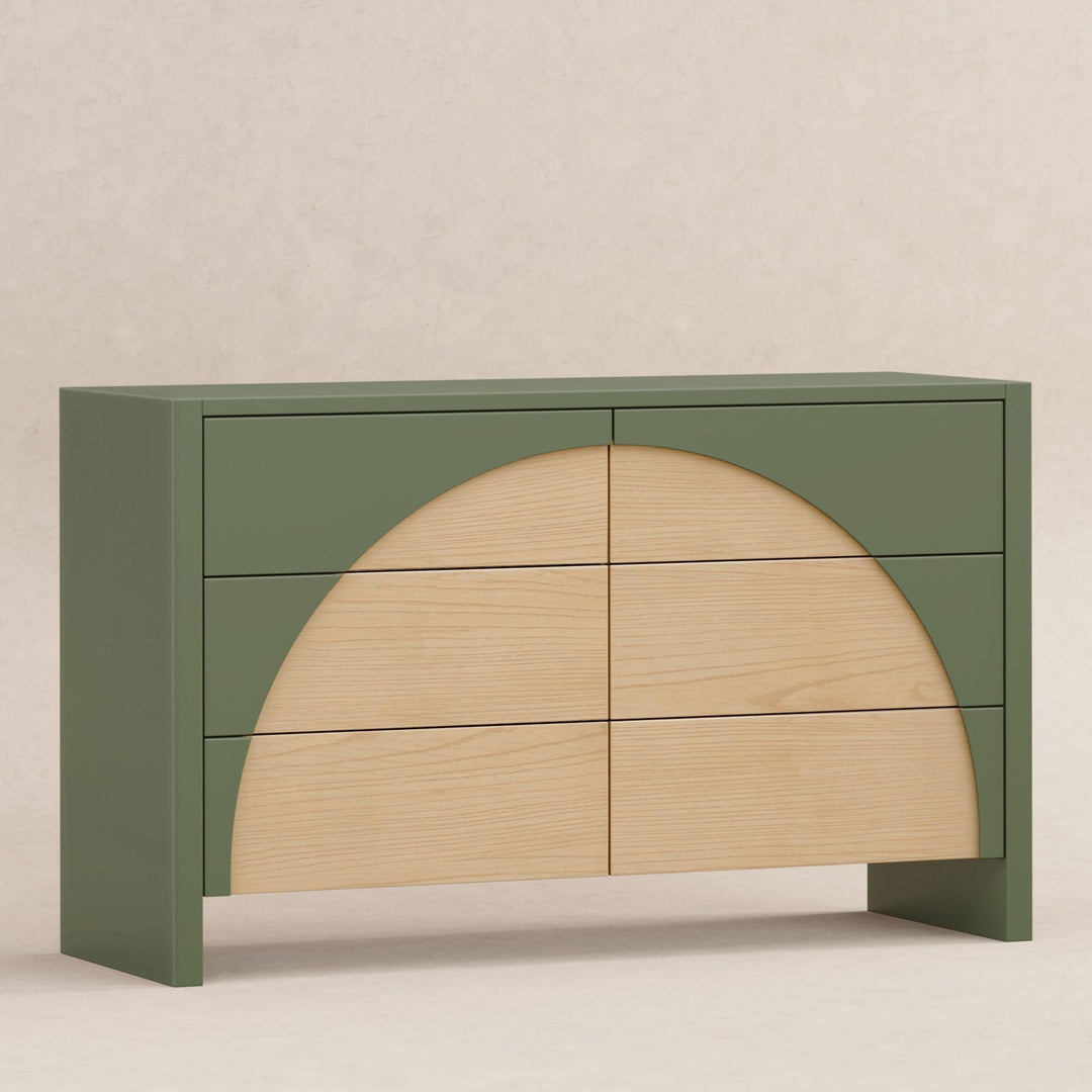 babyletto green dresser Babyletto Bondi 6-Drawer Assembled Dresser Forest Green