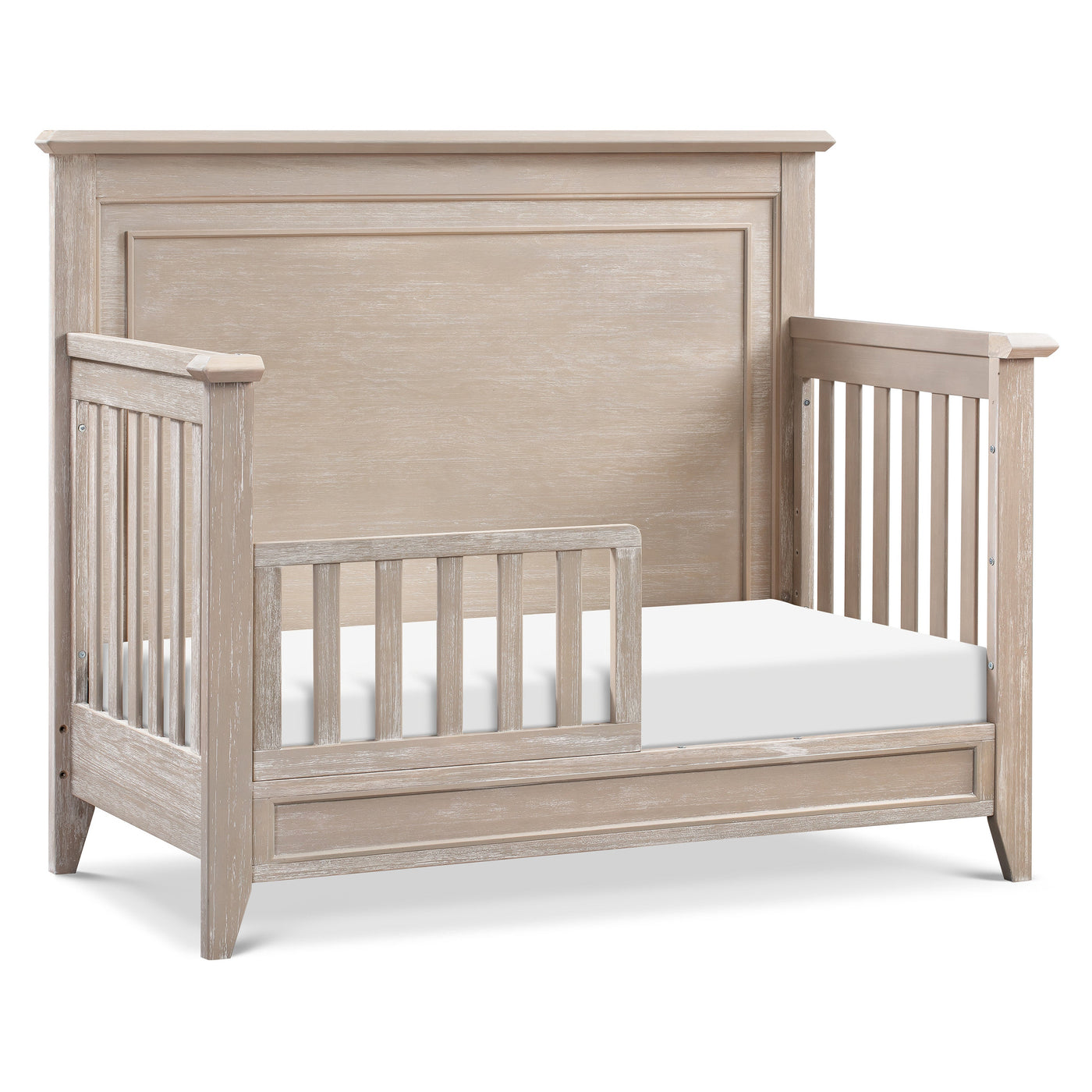 Monogram by Namesake Beckett Rustic 4-in-1  Convertible Flat Top Crib