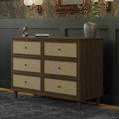 Namesake Marin with Cane 6-Drawer Dresser