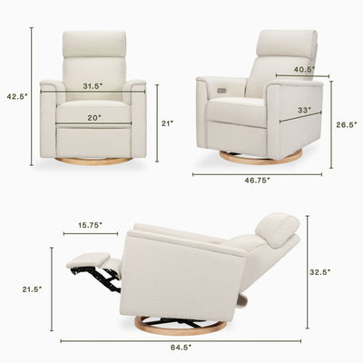 Namesake Willa Plus Power Glider Recliner + Power Headrest