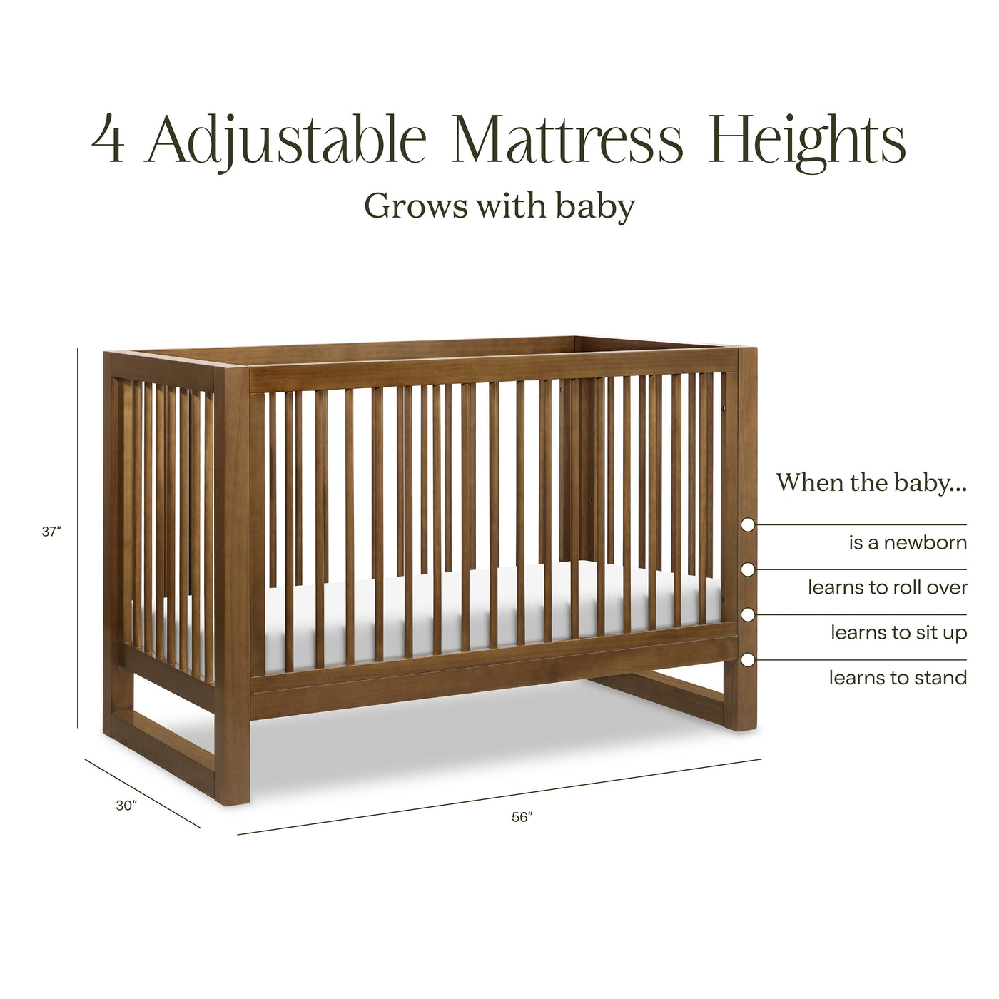 Namesake Nantucket 3-in-1 Convertible Crib with Toddler Bed Conversion Kit