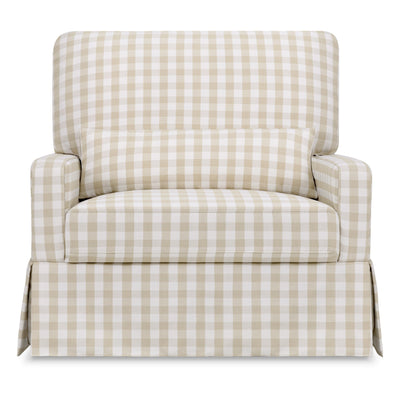 Namesake Crawford Pillowback Chair and a Half Comfort Swivel Glider