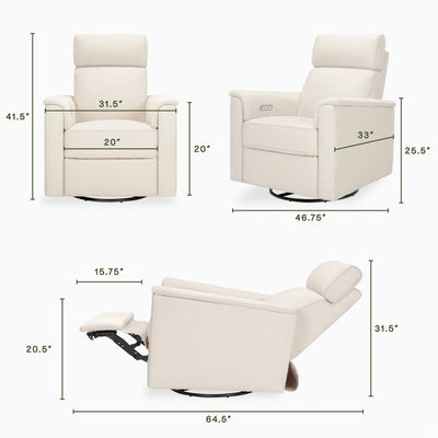 Namesake Willa Plus Power Glider Recliner + Power Headrest