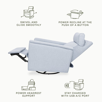 Namesake Willa Plus Power Glider Recliner + Power Headrest