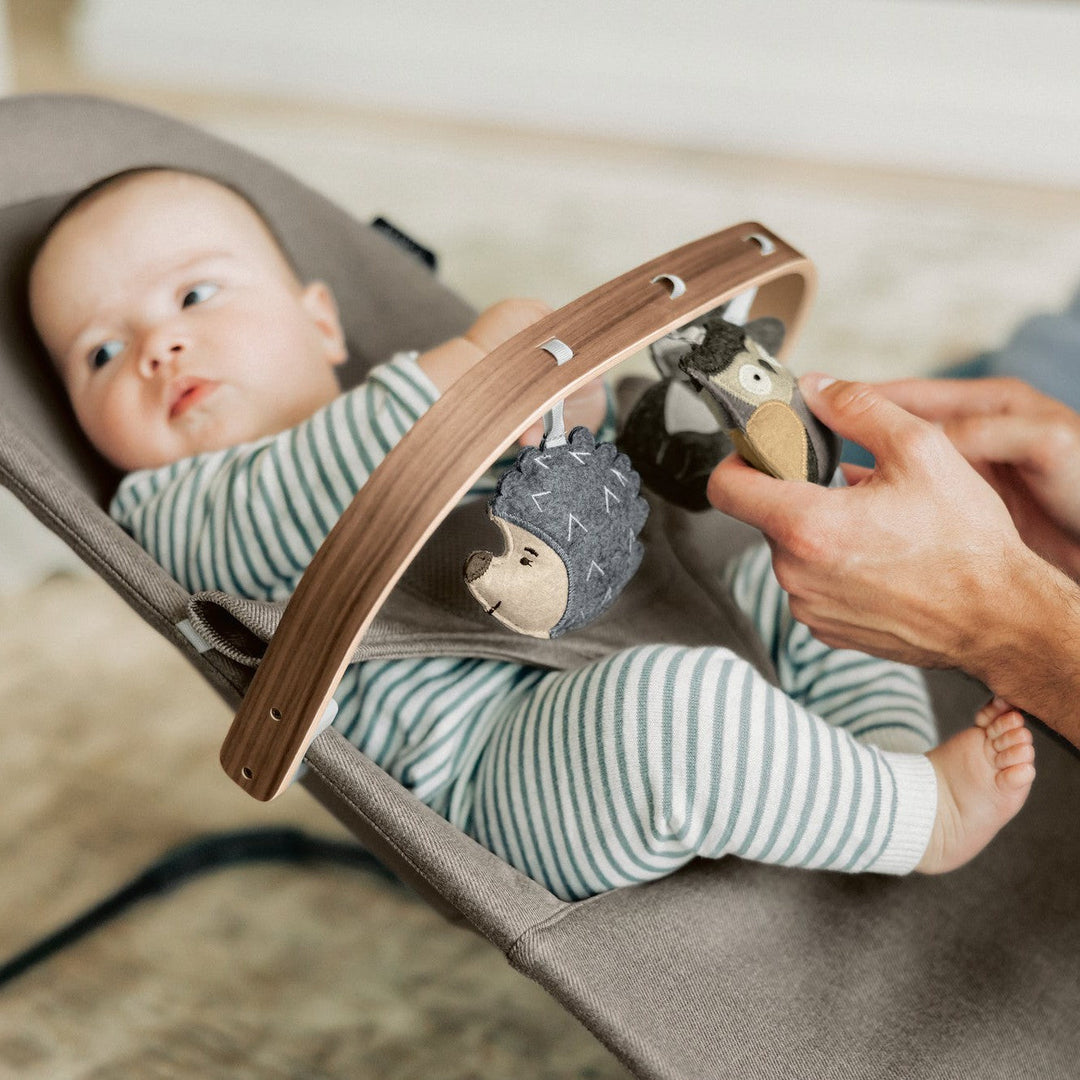 uppababy bouncer toy bar UPPAbaby Mira Bouncer Forest Fun Toy Bar – Berg's Baby & Teen Furniture