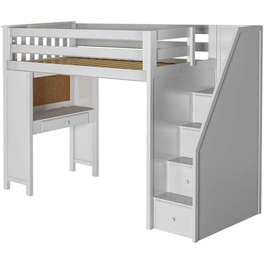 Jackpot Deluxe "BRIGHTON"  Staircase Loft Bed Study