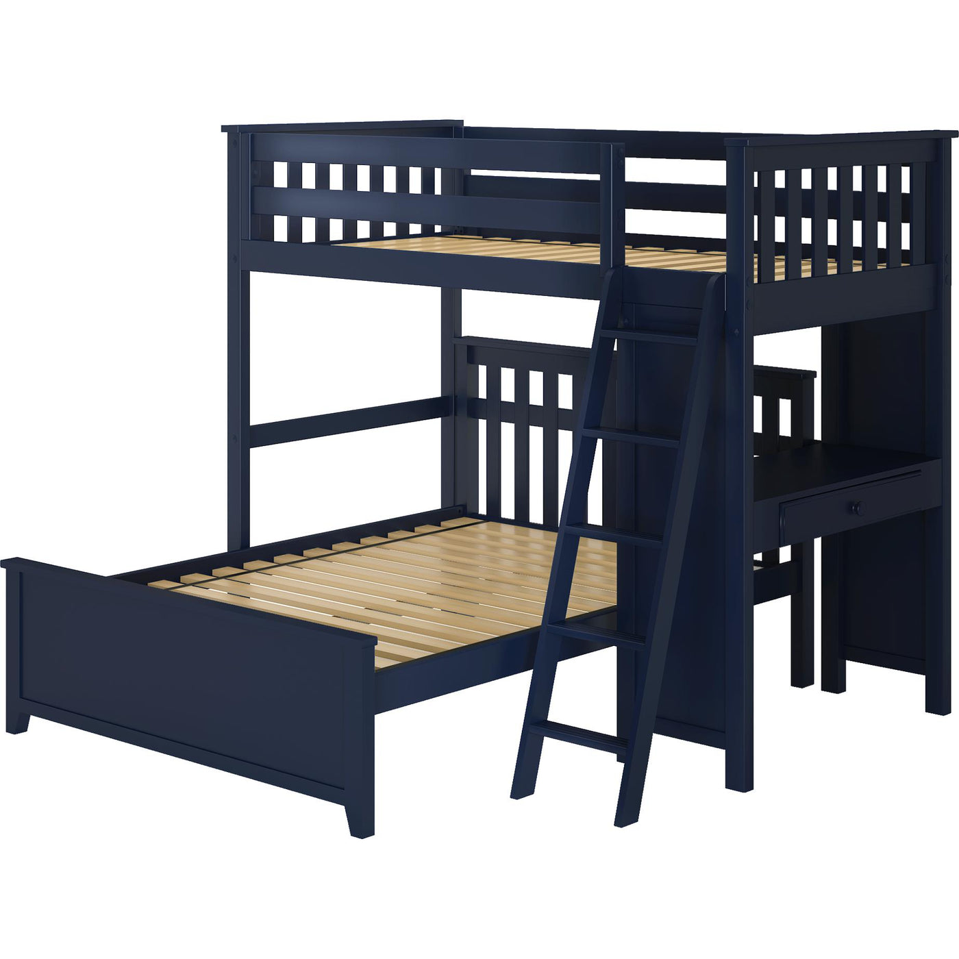 Jackpot Deluxe "CANTEBURY"  Twin Loft Bed Study + Full Bed