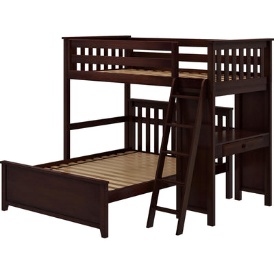 Jackpot Deluxe "CANTEBURY2"  Twin Loft Bed Study + Full Bed