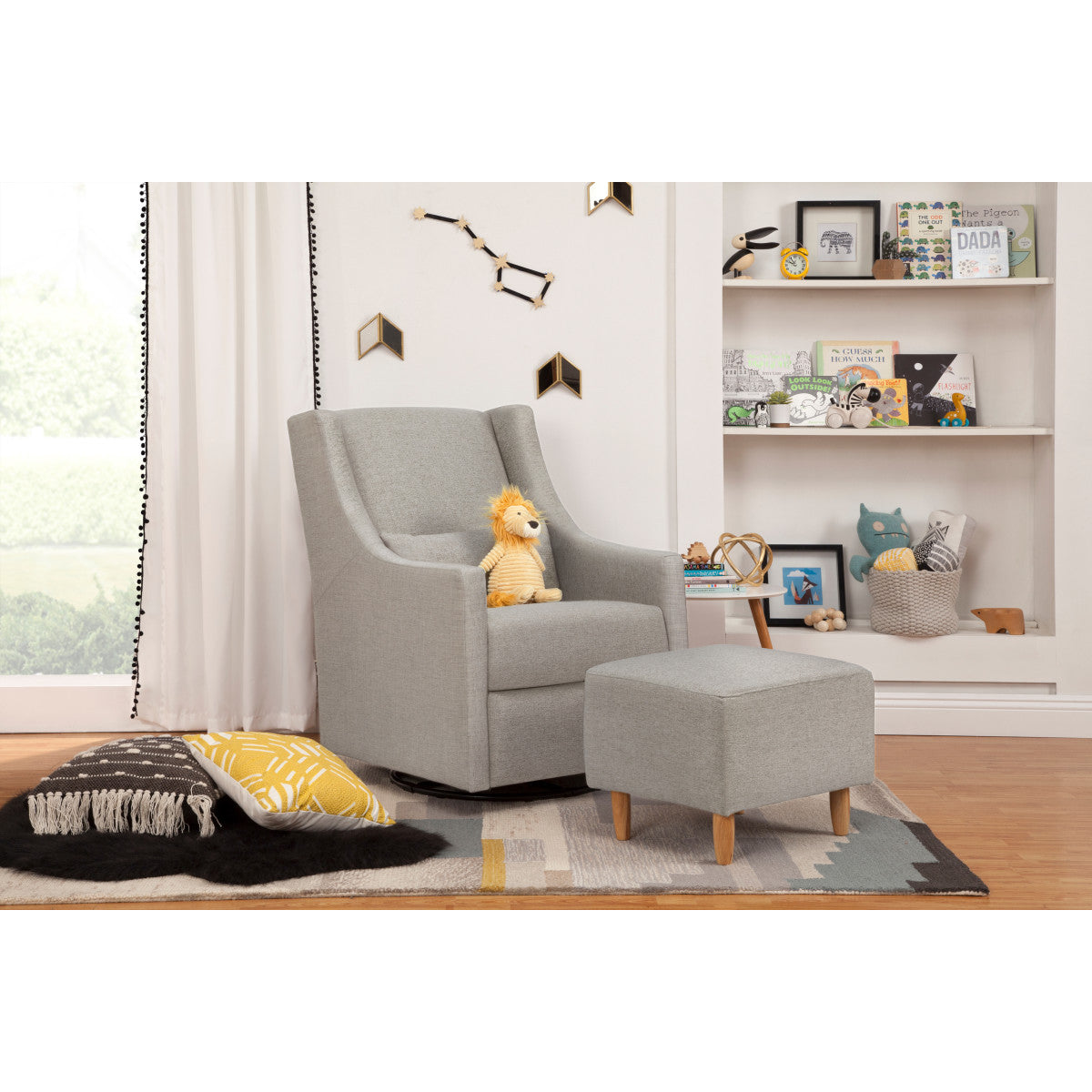 Babyletto Toco Swivel Glider + Stationary Ottoman Berg's Baby & Teen