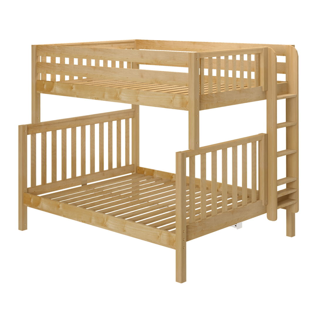 キューブリック　ヴィンセント&オールドボブ& MAXIMILIAN Cambridge 1 Full over Full Bunk with Angle Ladder Grey