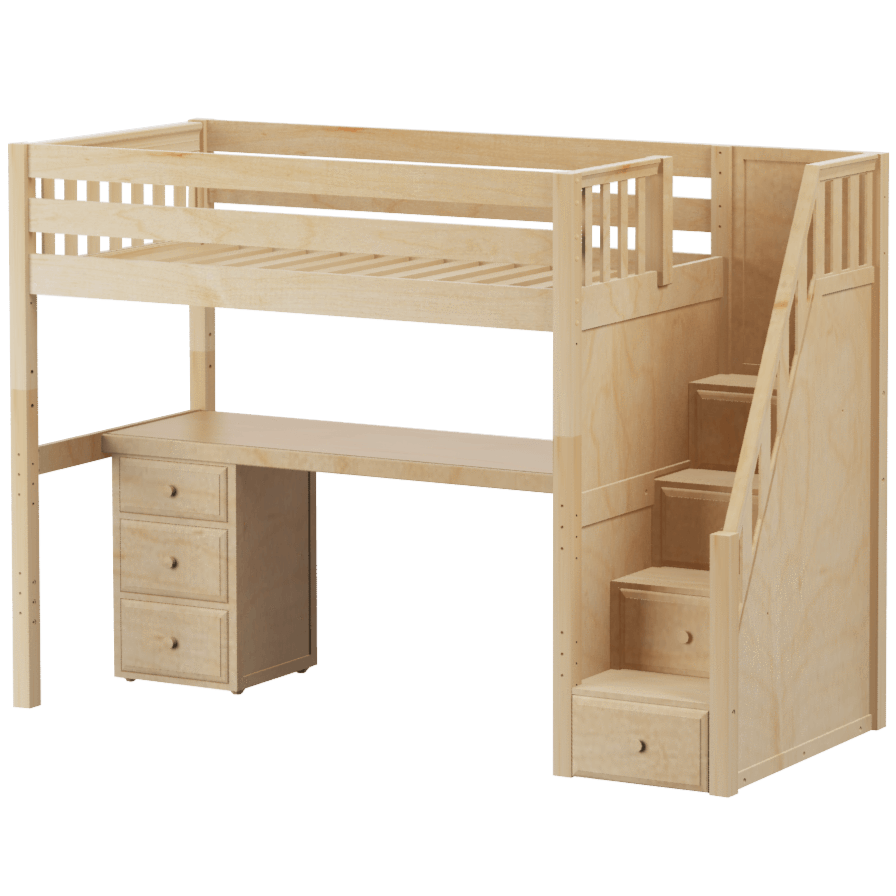 Loft bed computer desk online