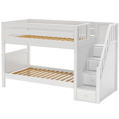 Maxtrix Twin Medium Bunk Bed with Stairs