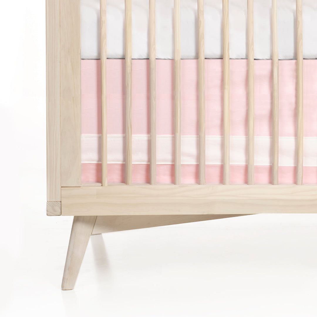 Oilo Solid Crib Skirt Blush