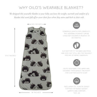 Oilo Hedgehog Wearable Blanket