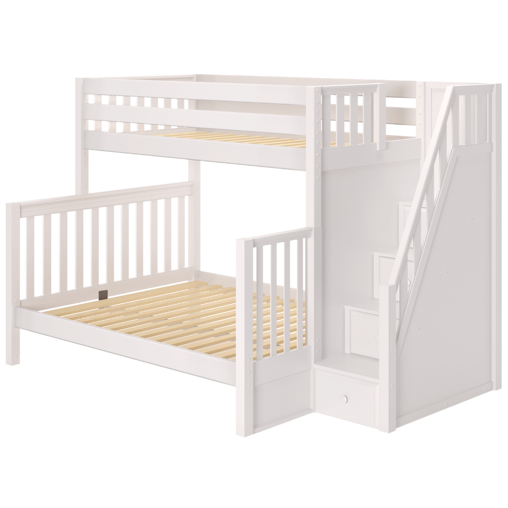 Maxtrix High Twin XL over Queen Bunk Bed with Stairs – Berg's Baby